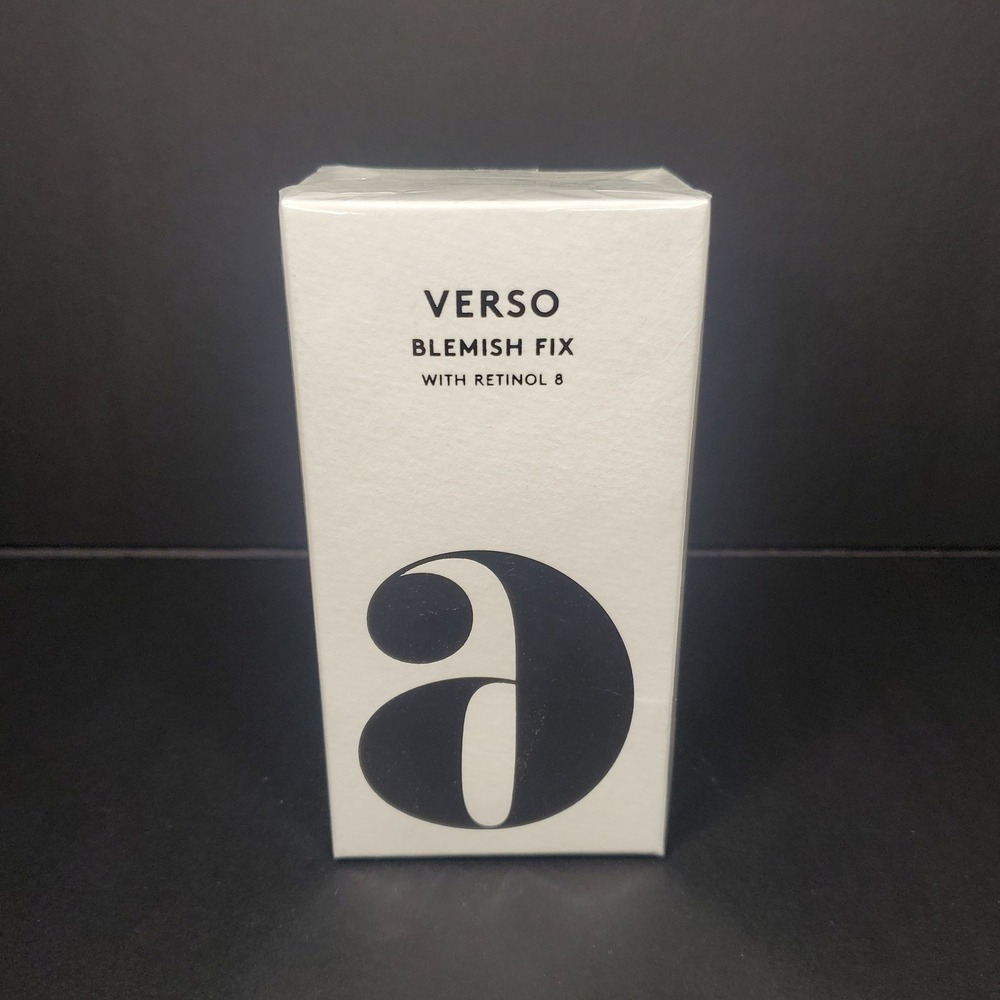 NIB Verso Skincare Blemish Fix with Retinol 8 Niacinamide Turmeric 30ml 1FL OZ‎